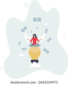 Angel investor, people who funding or support startup seed project since beginning, money support to grow business idea concept. character life .