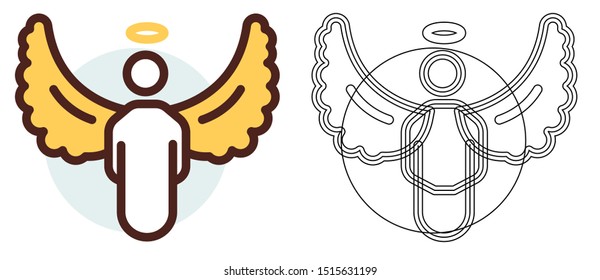 Angel Isolated illustration vector design