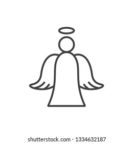 Angel line icon.