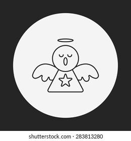 angel line icon