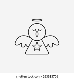 angel line icon