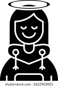 Angel Line vector Icon Design