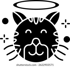 Angel Linie Vektor Icon Design