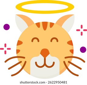 Angel Line vector Icon Design