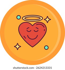 Angel Line vector Icon Design