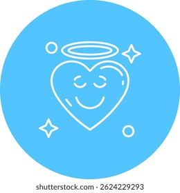 Angel Line vector Icon Design