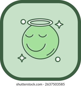 Angel Line vector Icon Design
