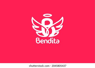 Angel Logo Bendita B Letter