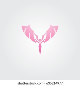 angel logo, icon beauty