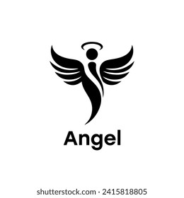 Logo de Angel elegancia simple y limpio