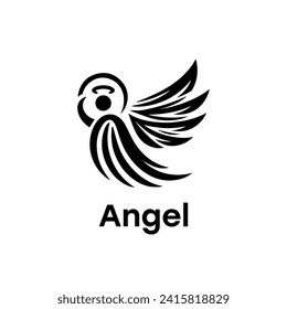 Logo de Angel elegancia simple y limpio