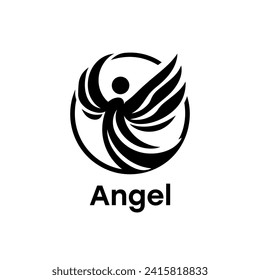 Angel logo simple elegance and clean