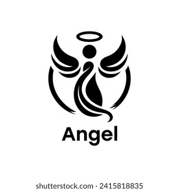 Angel logo simple elegance and clean