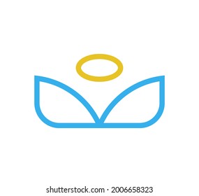Engellogo-Vektordesign-Vorlage