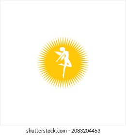 ANGEL LOGO VECTOR SUN TEMPLATE