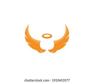 Angel logo wings vector halo 