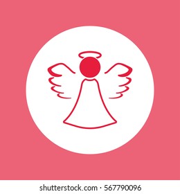 angel love valentine simple icon