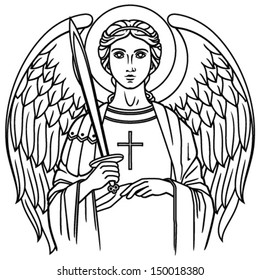 Angel Michael the archangel with sword