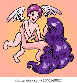 Angel Mother and Her Joyful Child – Flying in Love
An angel mother lifts her child joyfully in the air. With wings on both, the image celebrates freedom, love, and celestial bonding.
