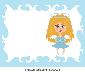 Angel with nimbus.