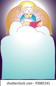 angel on the cloud card