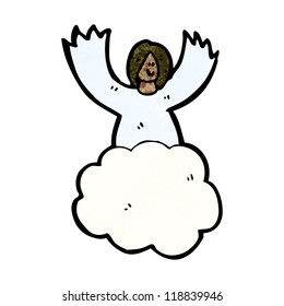 angel on cloud cartoon