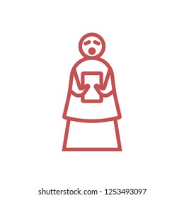 Angel outline icon