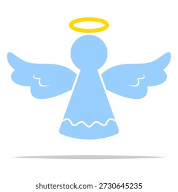 Ilustração isolada do vetor transparente do ícone da forma do anjo