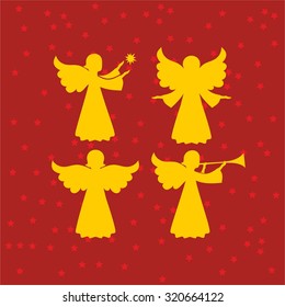 Angel silhouettes