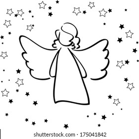 Angel and Stars