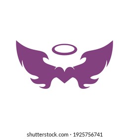 angel swing logo design eps