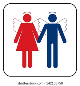 Angel symbol, vector