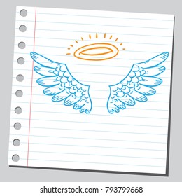 Angel symbols (wings and aureole)