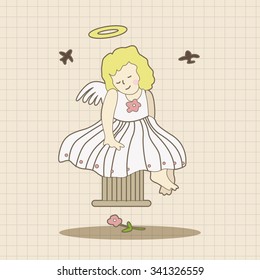 angel theme elements vector, eps