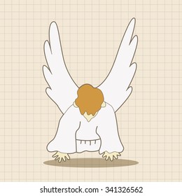 angel theme elements vector, eps