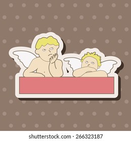 angel theme elements vector,eps