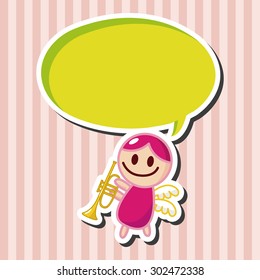 angel theme elements vector,eps