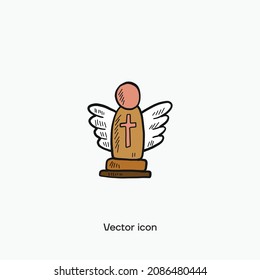 Angel vector icon. Premium quality.