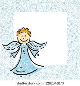 Angel. Vector illustration