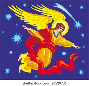 Ángel. Ilustración vectorial