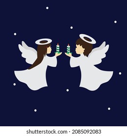 angel vector illustration conceptual design, great for religious occasions