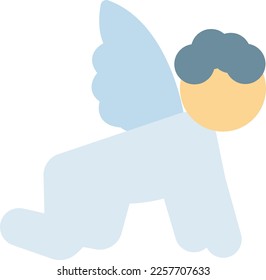 angel  Vector illustration on a transparent background. Premium quality symmbols. Line Color vector icons for concept and graphic design. 
