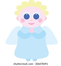 Angel web button isolated on a background