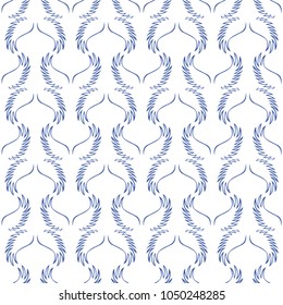 Angel white wings sketch pattern