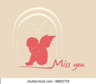 Angel in the window