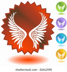 angel wing badge one
