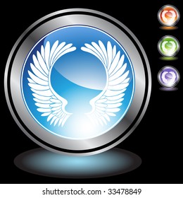 angel wing chrome crystal