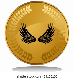 angel wing coin