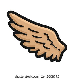Angel wing flies isolated graphic element design background