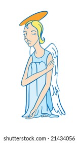 angel wing glory religion christmas illustration
